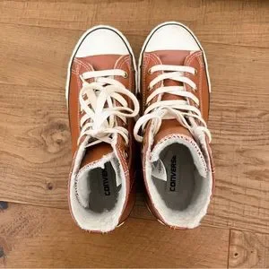 Converse Shoes Converse Caramel Brown Fleece Lined Leather